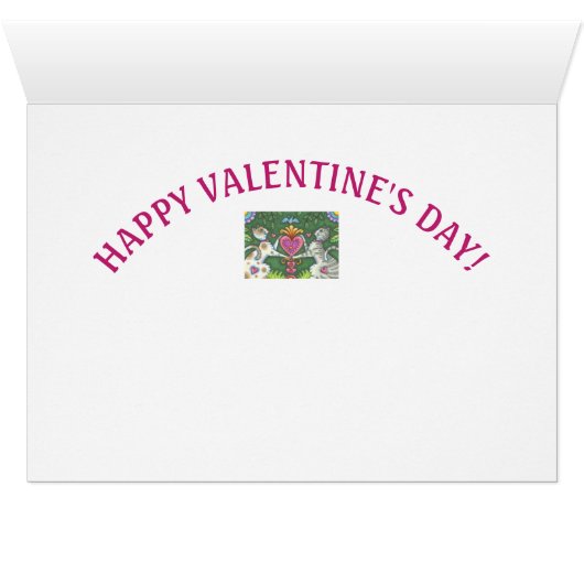 WHIMSY CATS VALENTINE'S DAY CARD Customize (Inside Horizontal (Bottom))