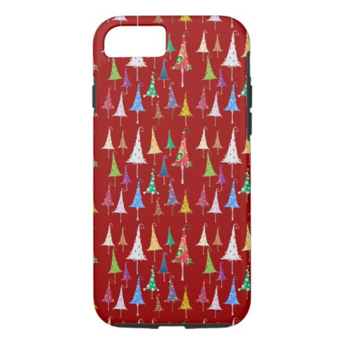 Whimsy Christmas Trees iPhone 87 Case