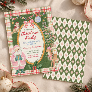 Whimsy Colorful Christmas Christmas Party Invitation
