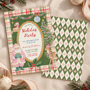 Whimsy Colorful Christmas Christmas Party Invitation