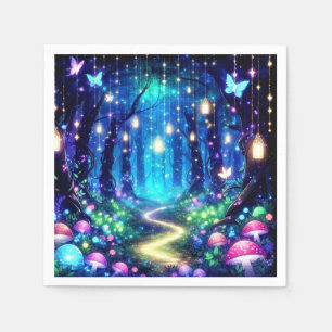 Whimsy Elegant Enchanted Forest Baby Shower Napkins