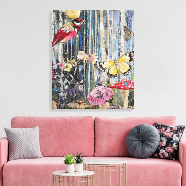 Whimsy-Enchanted-Forest Canvas Print (Insitu(LivingRoom))