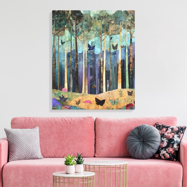  Whimsy-Enchanted-Forest Canvas Print (Insitu(LivingRoom))