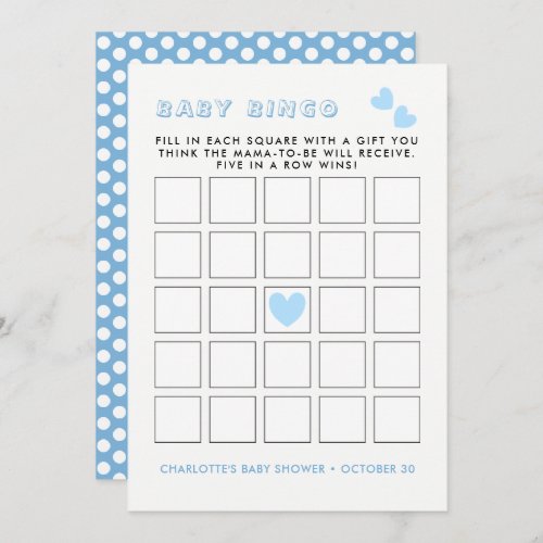 Whimsy Fairy_tale Garden Baby Shower Bingo Game Invitation