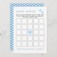 Whimsy Fairy-tale Garden Baby Shower Bingo Game Invitation