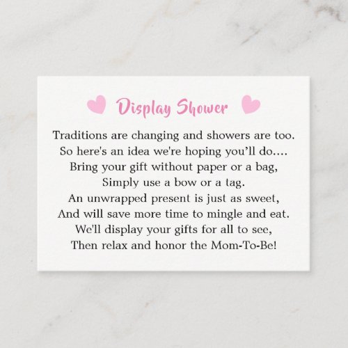 Whimsy Fairy_tale Garden Baby Shower Display Enclosure Card
