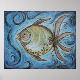 Whimsy Fish II Poster