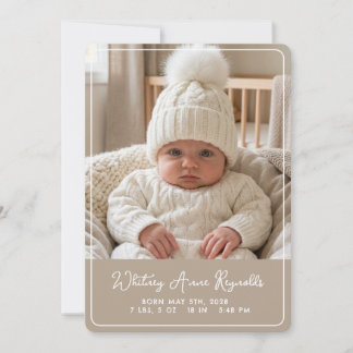 Whimsy Flat Announcement Card
