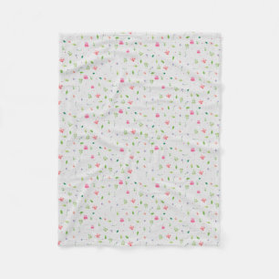 Whimsy Floral 2 Fleece Blanket