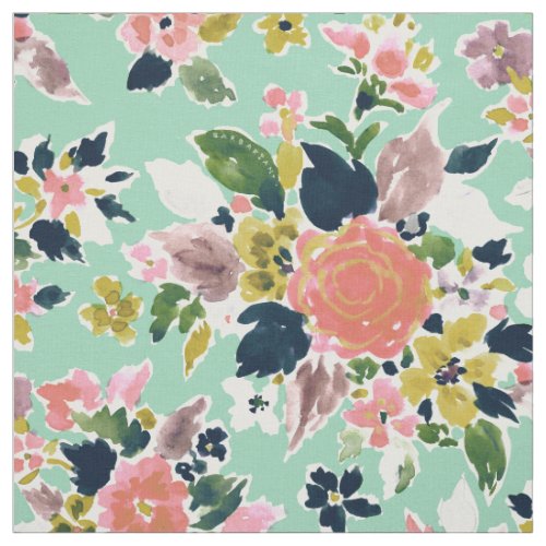WHIMSY Floral in Mint Fabric