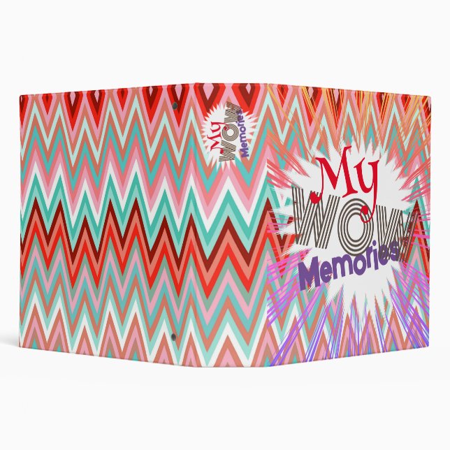Whimsy Fun Design. 3 Ring Binder (Background)