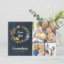 Whimsy Garden Wreath Birthday Photo Card