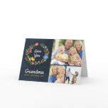 Whimsy Garden Wreath Mother's Day Photo Card Whimsy Garden Wreath Mother's Day Photo Card