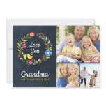 Whimsy Garden Wreath Mother's Day Photo Card Whimsy Garden Wreath Mother's Day Photo Card