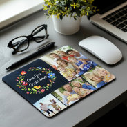 Whimsy Garden Wreath Mother's Day Photo Gift Mouse Pad at Zazzle