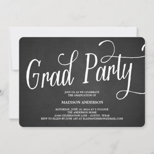 Whimsy Grad Party  Graduation Invitation