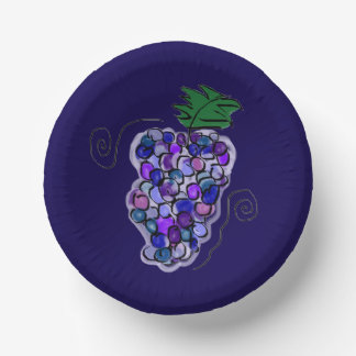 Whimsy Grapes Grape Fruit Paper Bowls