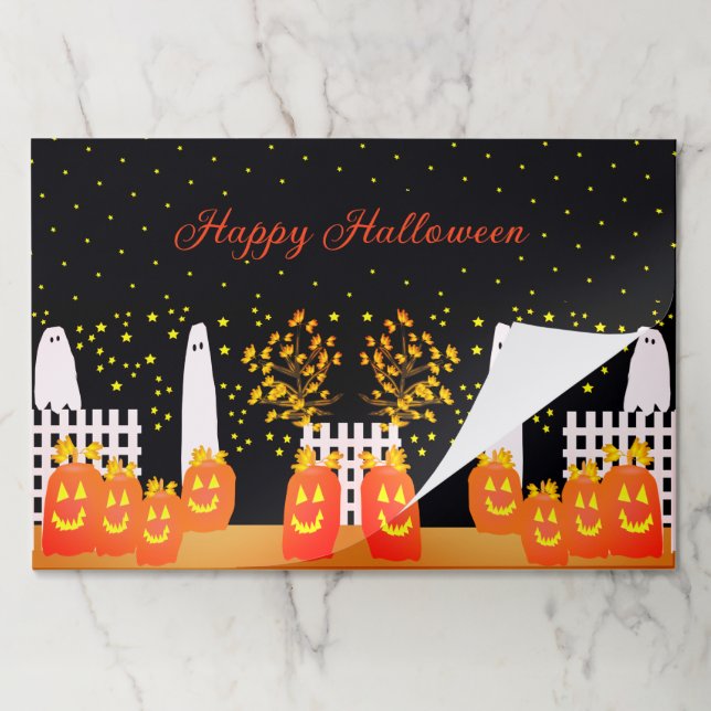 Whimsy Halloween Paper Placemats (Folded)