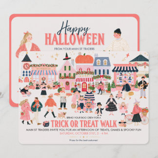 Whimsy Halloween Trick or Treat Walk  Thank You Card