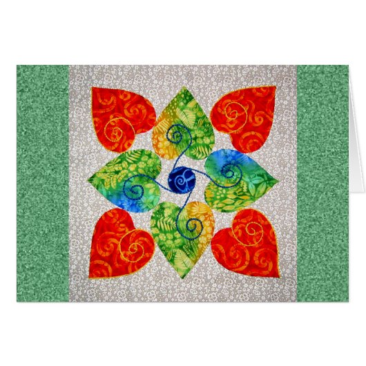 Whimsy Hearts Quilt - Block #1 Cards (Front Horizontal)