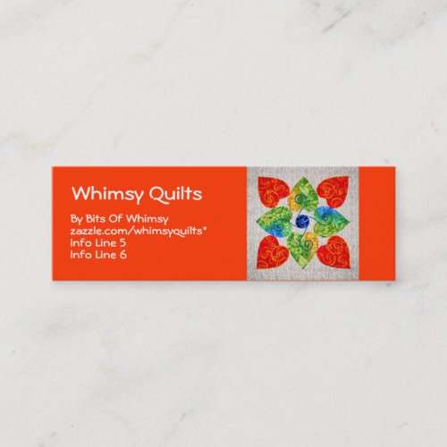 Whimsy Hearts Quilt - Block #1 Business Card Templates