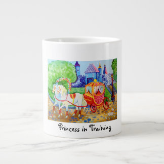 Whimsy illustration Princess in Training Giant Coffee Mug