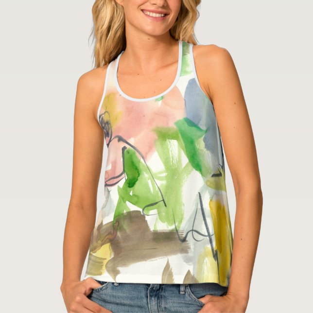 Whimsy in The Garden II Tank Top (Front)