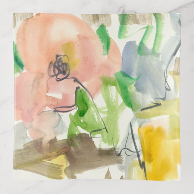 Whimsy in The Garden II Trinket Tray (Front)