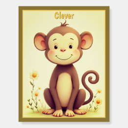 Whimsy Little Monkey Foam Board