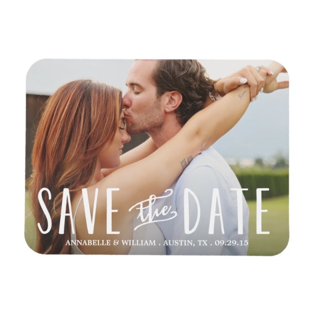 Whimsy Overlay | Save the Date Magnet (Horizontal)