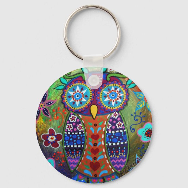 whimsy owl keychain (Front)