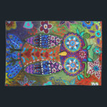 whimsy owl kitchen towel<br><div class="desc">pristineturkus.blogspot.com</div>