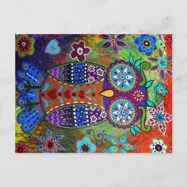 whimsy owl postcard (Front)