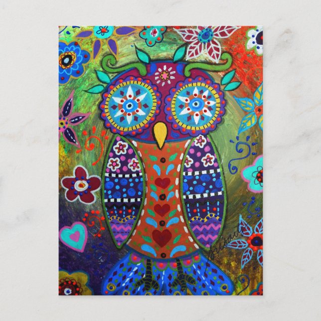 whimsy owl postcard (Front)