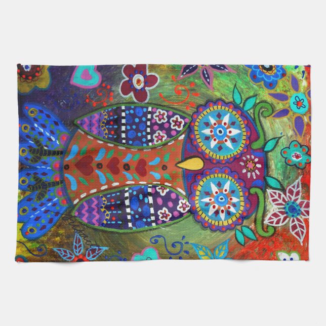 whimsy owl towel (Horizontal)