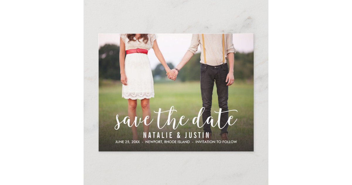 Whimsy Photo Save the Date Announcement | Zazzle