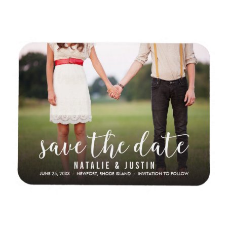 Whimsy Photo Save The Date Announcement Magnet