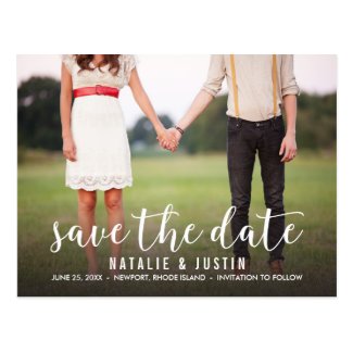 Whimsy Photo Save the Date Announcement Postcard