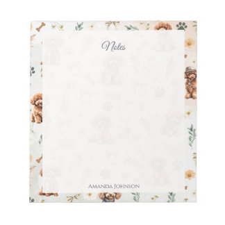Whimsy Poodle Pizzazz Notepad