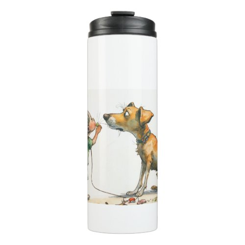 Whimsy Sip Charming Thermal Tumbler Design 