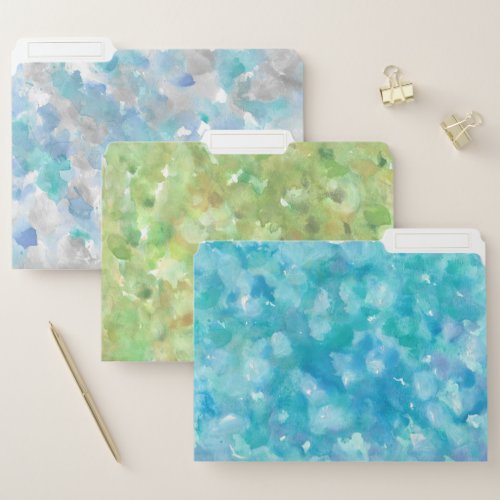 Whimsy Springy Misty Play Watercolor File Folders