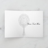 whimsy tree red lovebirds mod wedding Thank You (Inside)