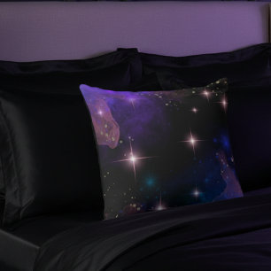 Whimsy Watercolor Celestial Scene Throw Pillow