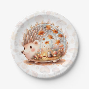 Whimsy Wilderness Critters - the Hedgehog - Paper Plates