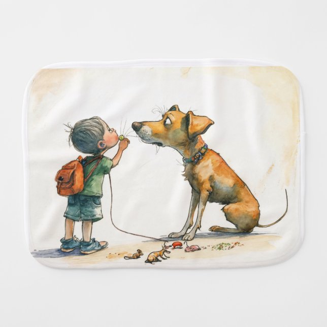 Whimsy Wipes Baby Burp Cloth (Front Horizontal)