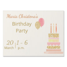 Whimsy & Wishes Birthday Yard Sign