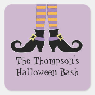 Whimsy Witch's Shoes Square Sticker