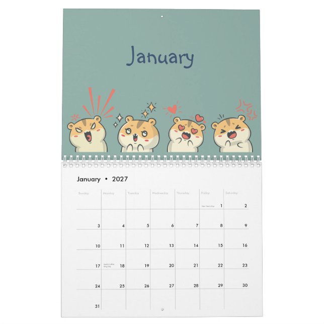 Whimsy & Wonders Calendar (Jan 2027)
