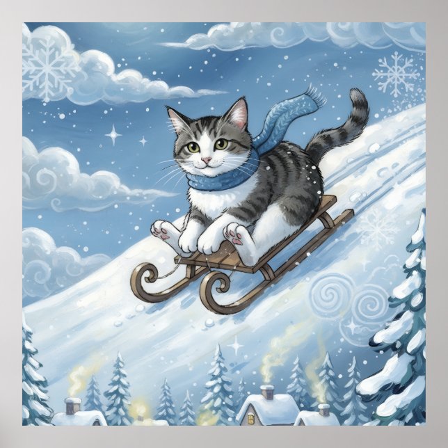 WhimsyCatSled Poster (Front)