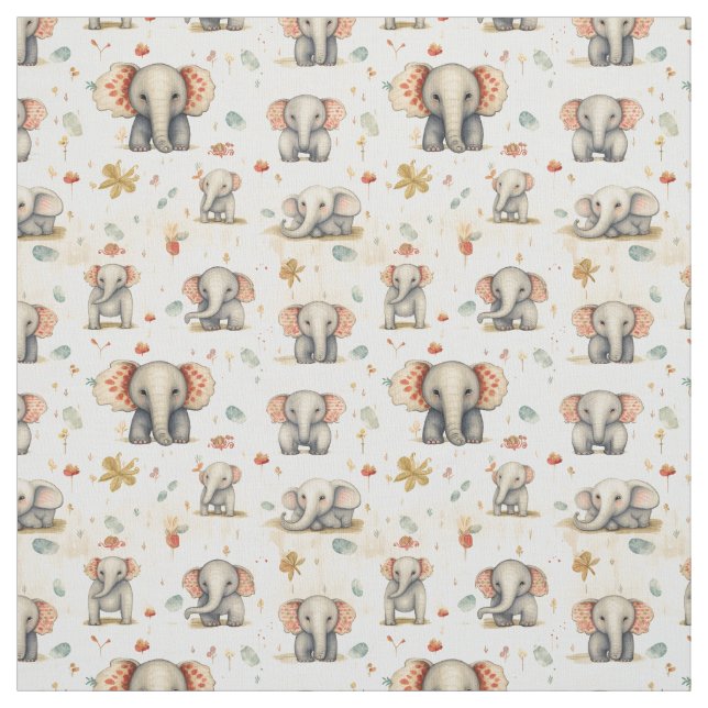 Whimsy's Big Day Out: Whimsy Elephant Fabric (Swatch)